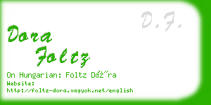 dora foltz business card